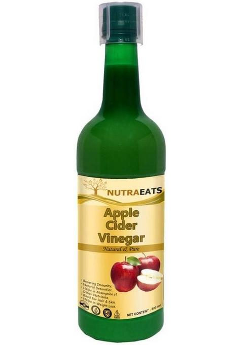 Nutraeats Ultra Organic Apple Cider Vinegar With Mother For Weight Loss Vinegar&nbsp;&nbsp; 500 Ml