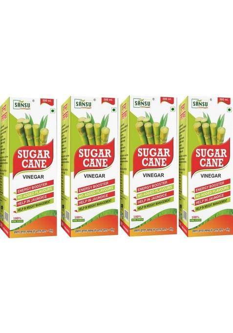 Sansu Natural Organic Sugarcane Vinegar Vinegar&nbsp;&nbsp; 4 X 500 Ml