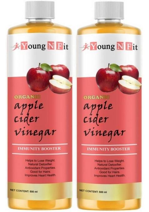 Young N Fit Organic Apple Cider Vinegar With Mother For Weight Loss Sa406 Vinegar&nbsp;&nbsp; 2 X 1000 Ml