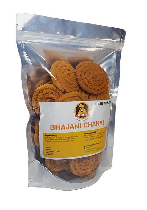 Shidori Foods Sattvik Shidori- Bhajani Chakli I Homemade Crunchy & Tasty Namkeen 400G