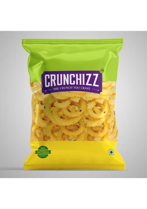 Crunchizz Jilebi Murukku (Chakli) I Crunchy, Authentic Kerala Snack No Artificial Additives Perfect Tea-Time Bites Pack Of One (200 Grams)