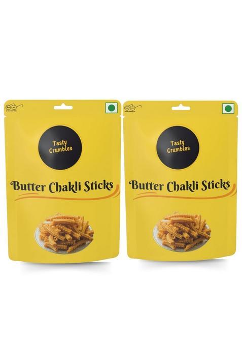 Tasty Crumbles Butter Chakli Sticks, 200G Each, Pack Of 2