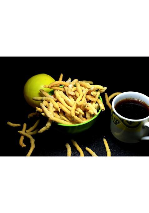 Crunchizz Madhuraseva I Sweet Sev, Crunchy, Authentic Kerala Snack No Artificial Additives Perfect Tea-Time Bites Pack Of One (250 Grams)
