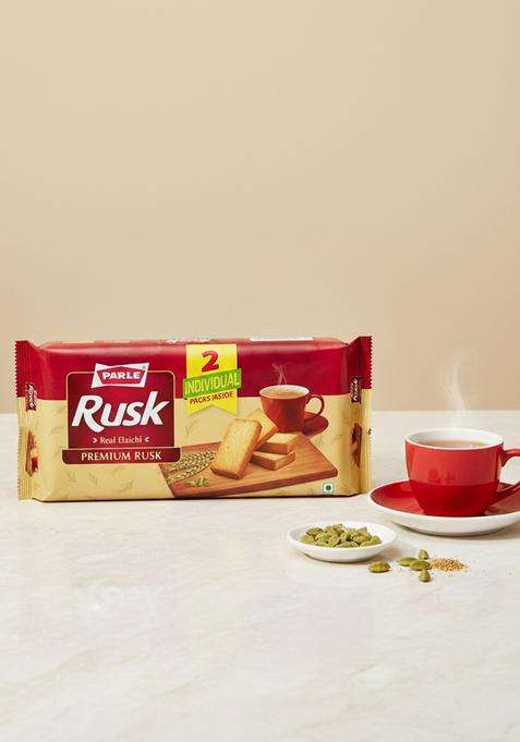 Parle Rusk Premium Elaichi Flavour, 400 Gram - Elaichi.