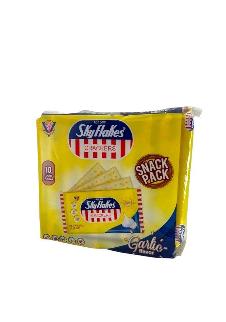 Skyflakes Sky Flakes Garlic Cracker 10X 25G (250G) Philippines - Indya
