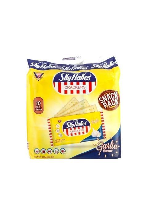 Skyflakes Sky Flakes Garlic Cracker 10X 25G (250G) Philippines