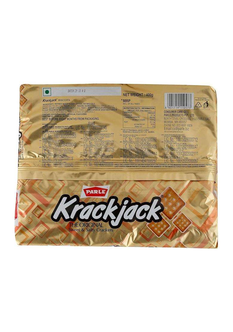 Parle Krackjack, 352.8G/400G(Weight May Vary) - Indya