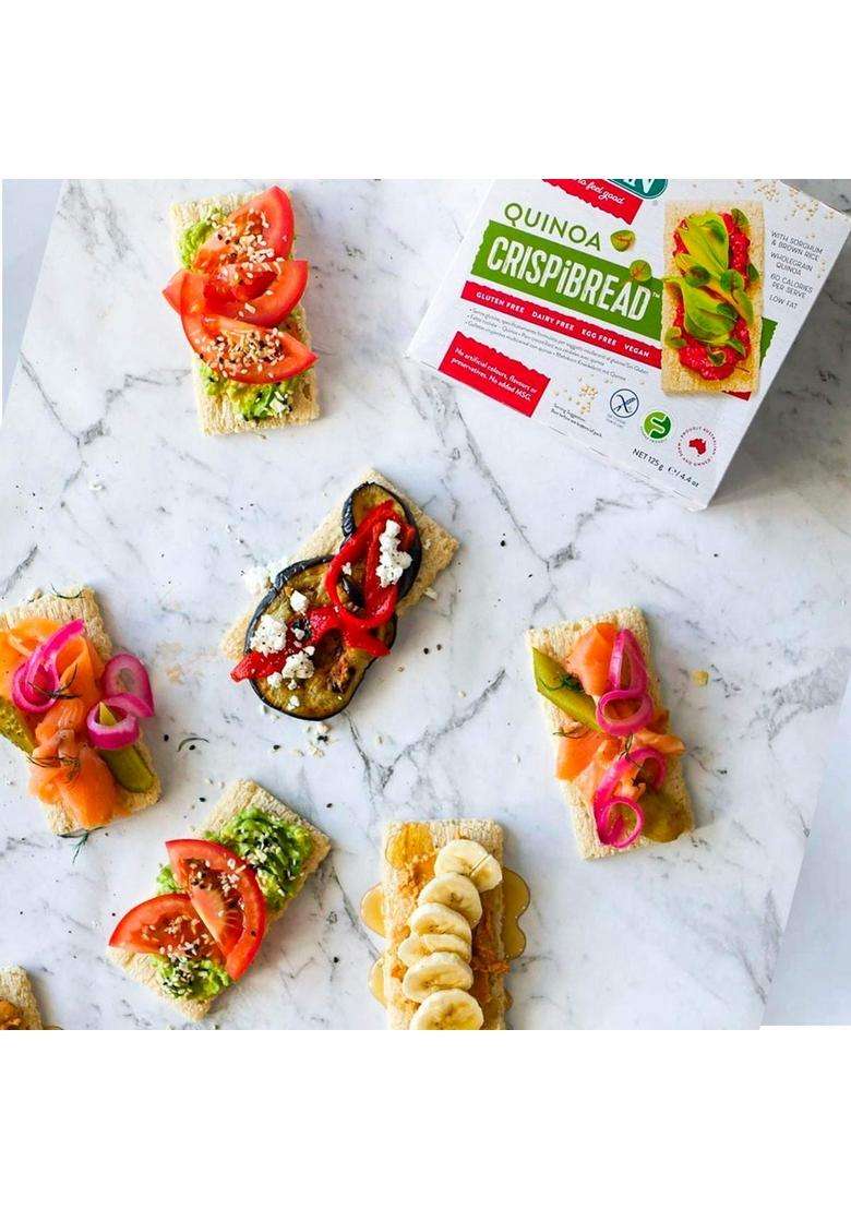 Orgran Gluten Free Quinoa Crispbread, 125G - Indya