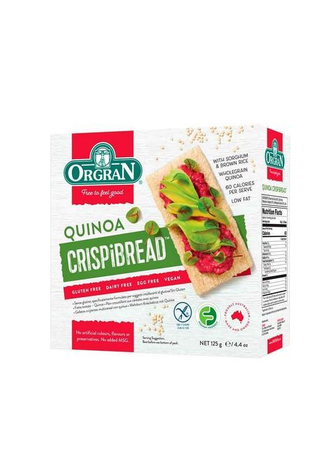 Orgran Gluten Free Quinoa Crispbread, 125G