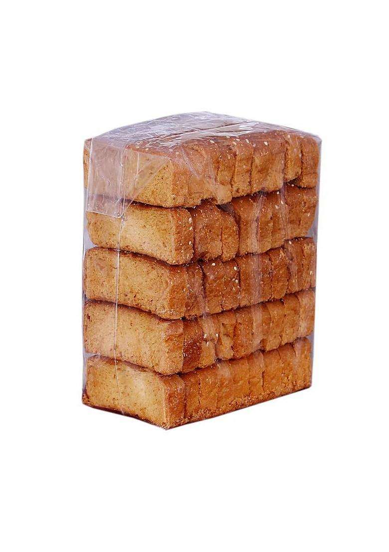 Crystal Namkeen Suji Long Toast, Sujilug Crunchy Sooji Rusk Made With Semolina, Perfect Tea-Time Snack, Light & Tasty, Hygienically Packed (Pack Of 3) - Indya