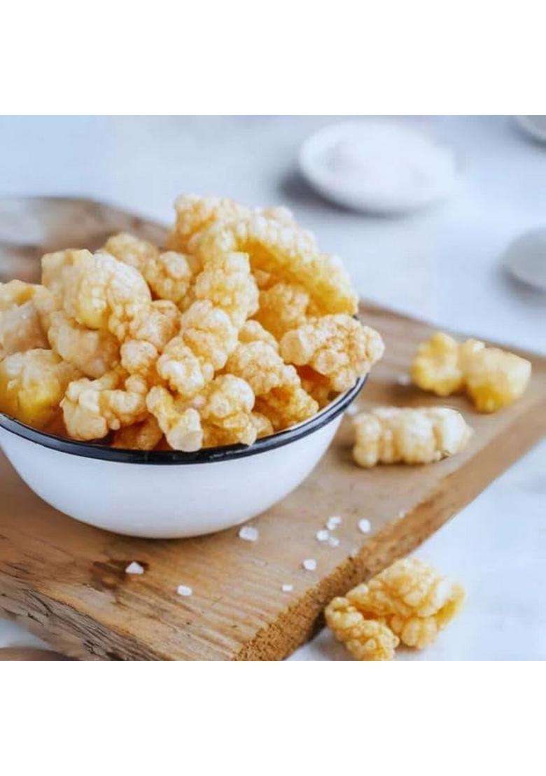 Pork Life Balance Delicious Crackle (Salted Egg Yolk, 75 Gm) - Ready To Eat Pure Dry Cured Crackles, No Trans Fat, Gluten & Soya Free, Shelf-Stable, Keto Friendly (Pack Of 1) - Indya