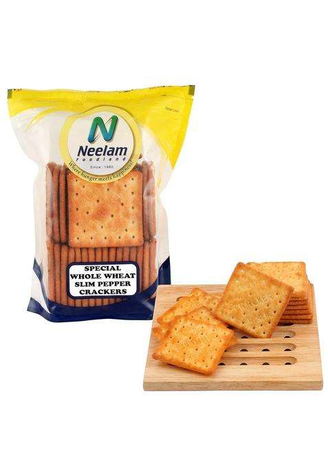 Neelam Foodland Special Whole Wheat Slim Pepper Crackers