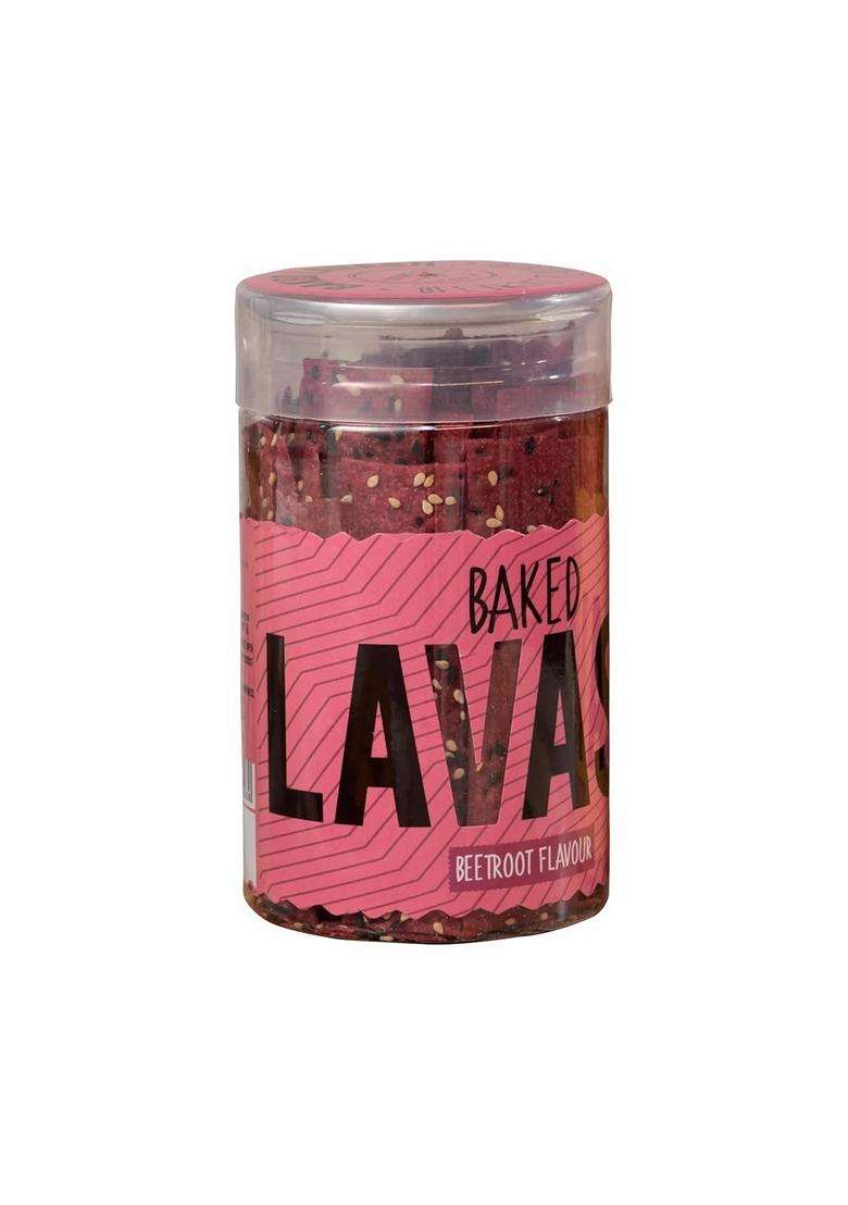 Unwrap Happiness Baked Lavash Bread Stick Beetroot Flavour | Snack Crackers A Flavorful Crunchy, Crispy, Tasty Long Chips Butter (5.9%) High Protein Low Trans Fat On The Go Flatbread 100 Grams - Indya