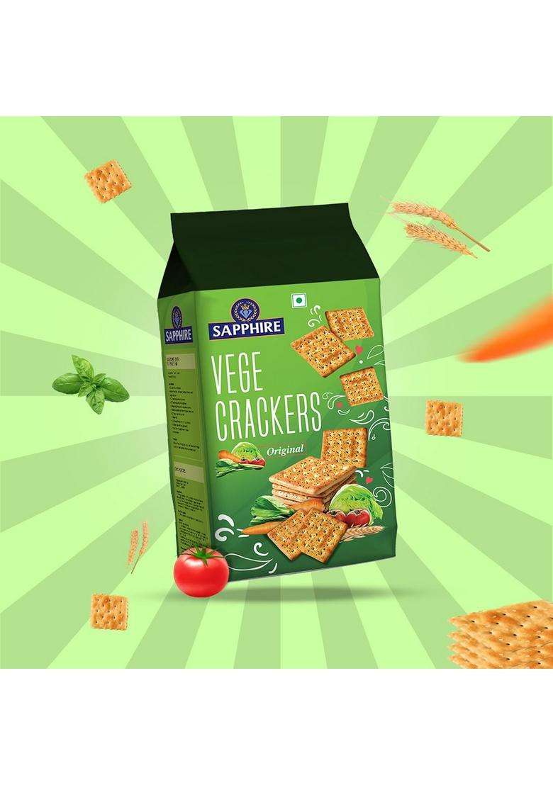 Sapphire Vege Crackers, 350G - Indya
