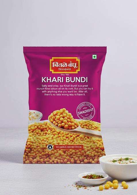 Chitale Bandhu Khari Bundi, 400Gm (Pack Of 2-200Gm Each)