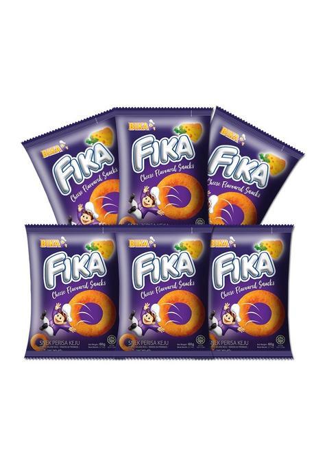 Bika Fika Cheese Flavoured Rings Snacks 60 G Pack Of 6