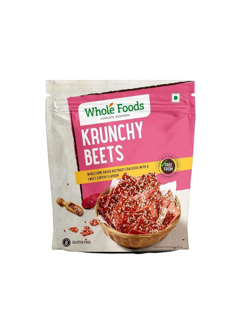 Whole Foods Gluten Free | Krunchy Beetroot Cracker 80G - Indya