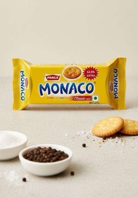 Parle Monaco Classic Biscuit, 46.4G+5.8G Extra = 52.2G
