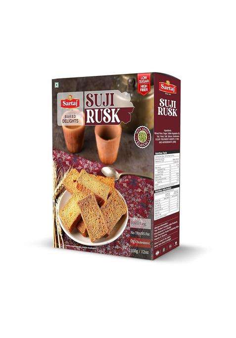 Sartaj Suji Rusk | Cardamom Flavored Rusk, 350G