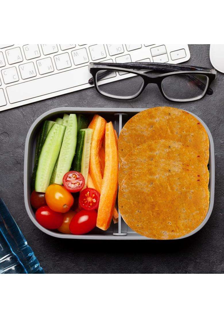 Superfills Roasted Bhakri With Nachni Ragi Diet Weight Loss Snack Ready To Eat Wheat Crisps 100 Percent Whole High In Fiber Traditional Gujarati Chai Time 800 Gms (Pack Of 4) - Indya