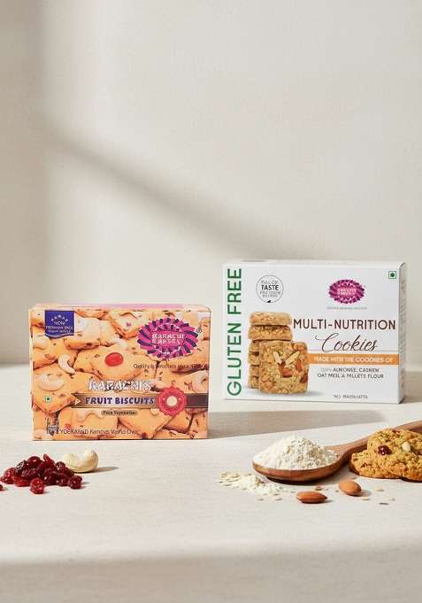 Karachi Bakery Fruit Biscuit - Premium, 400 G Gluten Free Biscuits (Multi Nutrition)
