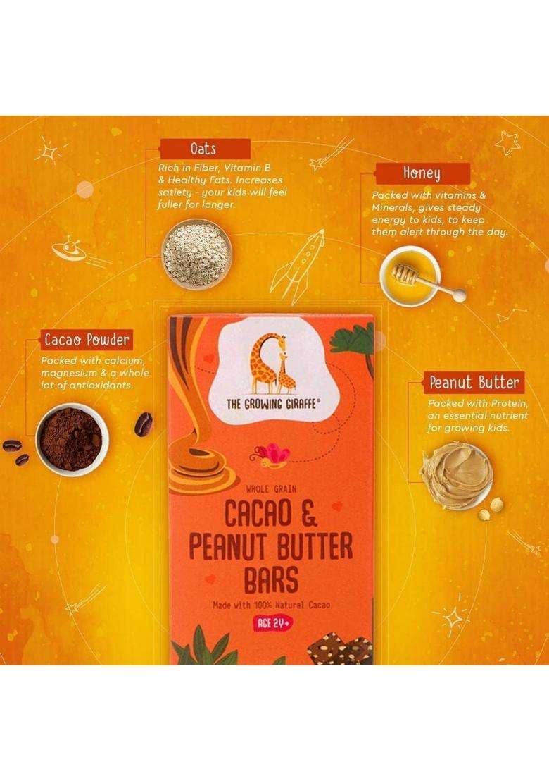 The Growing Giraffe Cookies & Nutrition Bars Combo-Delicious, Healthy Nutritious Snacks For Whole Family Gifting (Ragi - 160G, Honey Oats Cookies-160G, Cacao Peanut Butter Bars-160G), 480 Grams(Pack Of 3) - Indya