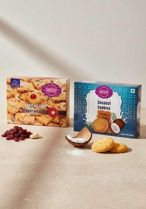 Karachi Bakery Fruit Biscuit - Premium, 400 G Coconut Cookies,400Gm