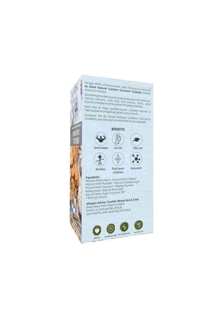 Sose So Good Cashew Coconut Cookies 75Gm - Indya