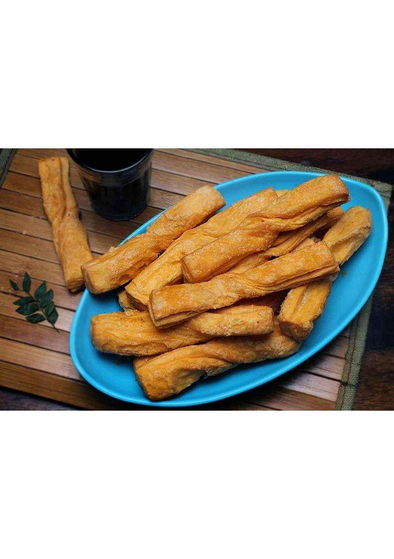 Neelam Foodland Twister Long Khari, Traditional Indian Crispy Pastry Snack, 400G - Indya