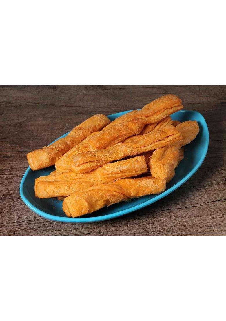 Neelam Foodland Twister Long Khari, Traditional Indian Crispy Pastry Snack, 400G - Indya