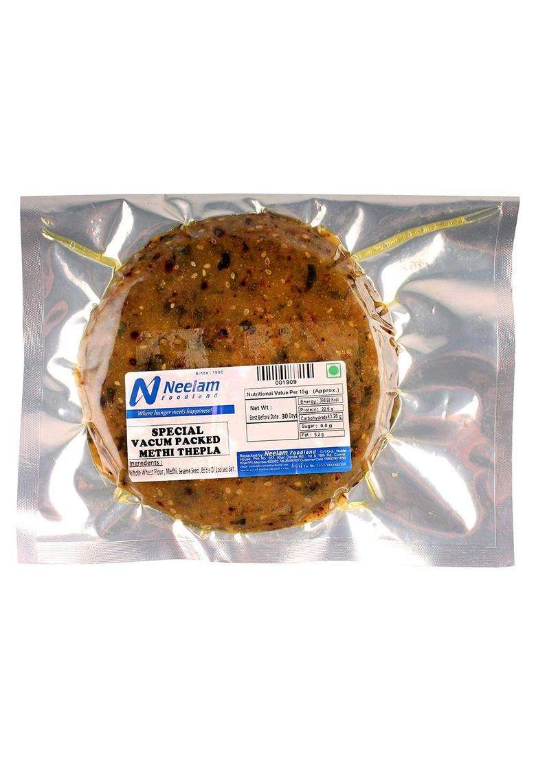Neelam Foodland Vacum Packed Methi Thepla, 250 G - Indya