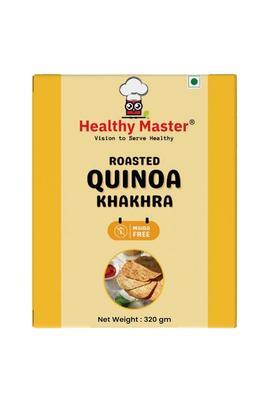 Healthy Master Vision To Serve Roasted Quinoa Pocket Khakhra 320G| Whole Wheat & | Baked Not Fried Travel-Friendly Light Crunchy Snack
