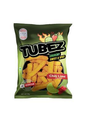 Good Seoul Tubez Chili Lime Flavour Crunchy Sweet & Spicy Delicious Korean Snack, 3 Oz 85 G