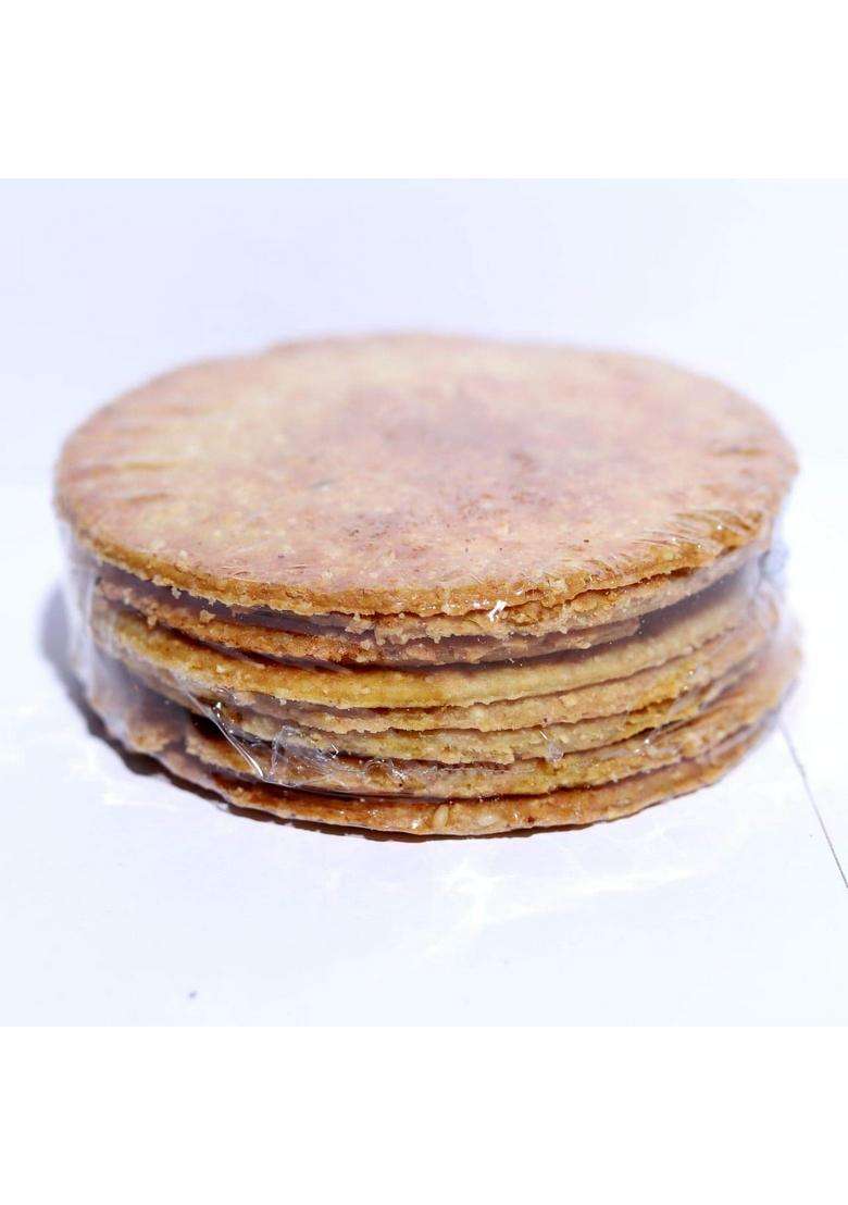Mouthmelt Masala Dry Bhakhri Hand Made Pack Of 2 | Ready To Eat, Roasted Not Fried 3 Month Shelf Life - Gujarati Snack (200G X Packets, 7 Pcs In 1 Pack) 400 Grams - Indya