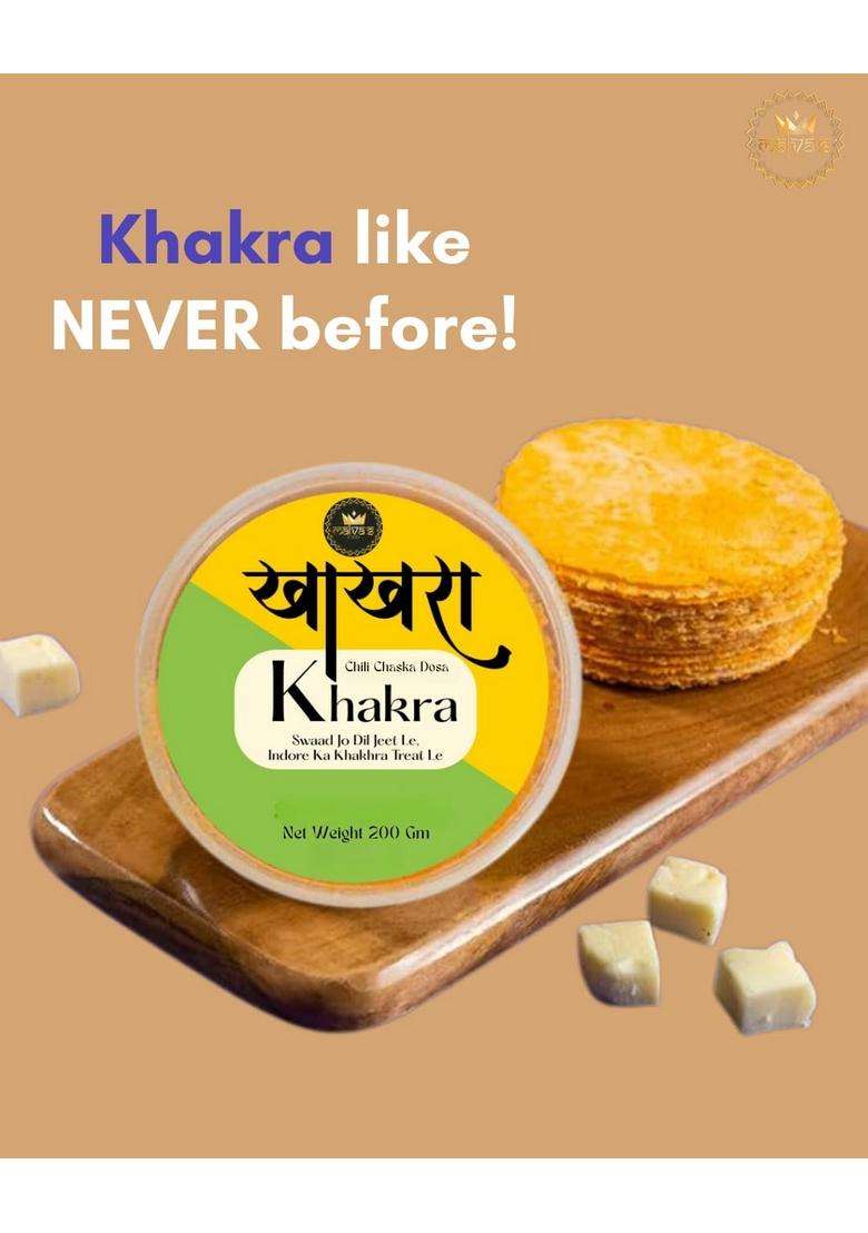 Malvas Food Cheese Dosa Khakhra Pack Of 3 (200G Each) | Ready To Eat Flavourful Delicious Crispy & Crunchy Gujrati Khakhra, Healthy Anytime Protein Snack - Indya