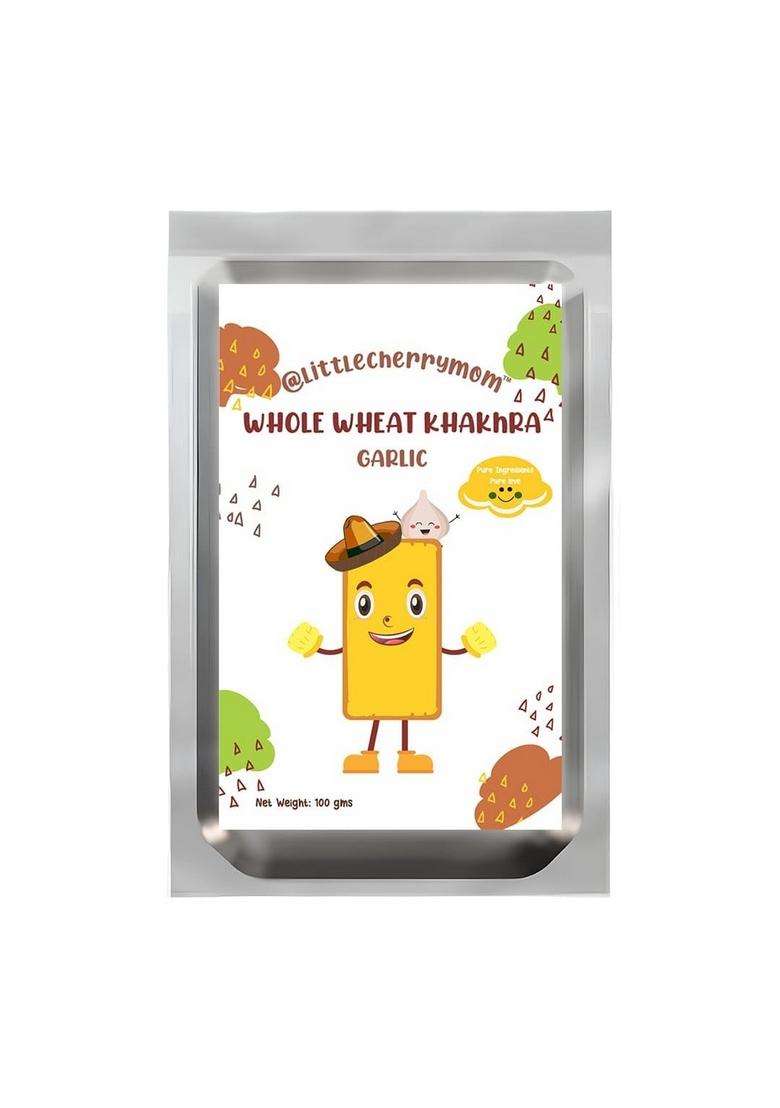 @Littlecherrymom "Whole Wheat Khakhra Garlic Flavour ((100G X 2))" (Pack Of 2, 200.00, Gram) - Indya