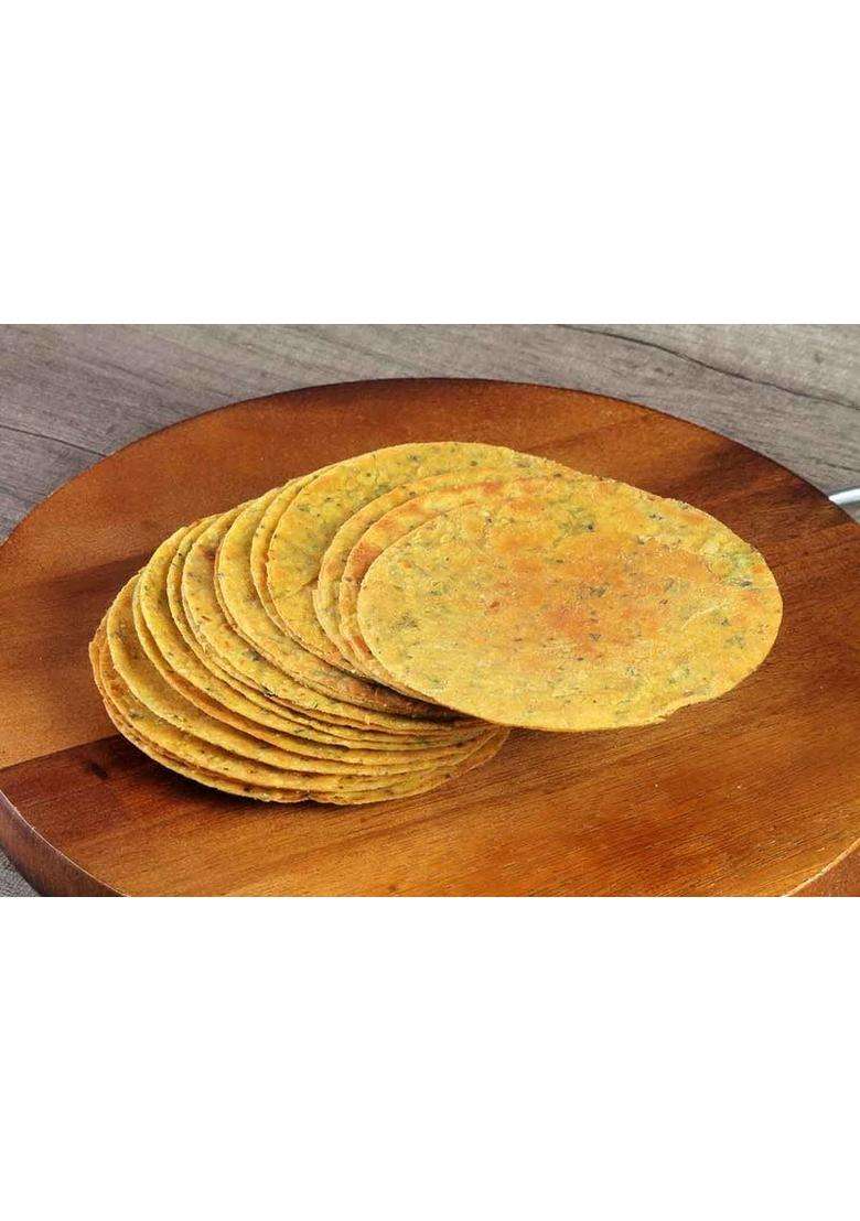 Neelam Foodland Whole Wheat Methi Khakhra Mini, Low Fat, - Indya