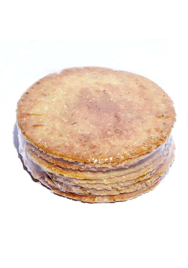 Mouthmelt Bajari Methi Dry Bhakhri Hand Made Pack Of 2 | Ready To Eat, Roasted Not Fried 3 Month Shelf Life - Gujarati Snack (200G X Packets, 7 Pcs In 1 Pack) 400 Grams - Indya