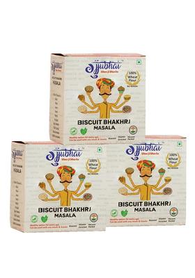 Gujjubhai Biscuit Bhakhri Masala 180G | Spicy & Flavorful Snack Masala-Infused Crispy Roasted, Crunchy Healthy Tea-Time Treat Perfect For Travel, Office Anytime Munching_Pack Of 3