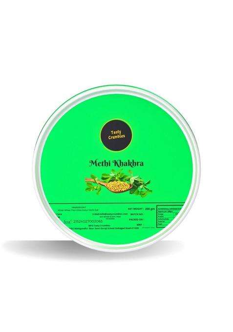 Tasty Crumbles Methi Khakhra, Traditional Indian Snack, 400G, Pack Of 2 (Each 200G)