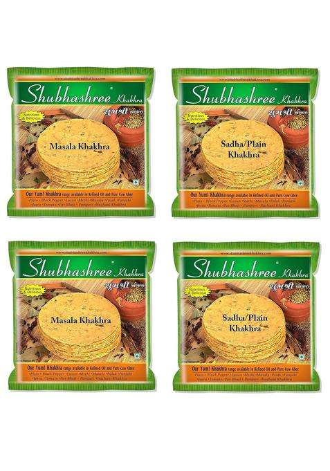 Shubhashree Masala & Plain Khakhra Combo - 800 Grams