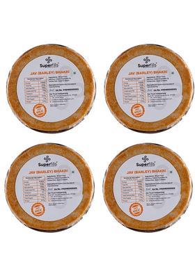 Superfills Av (Barley) Bhakri Roasted Diet Snack For Weight Loss Ready-To-Eat Wheat Crisps Whole & High Fiber Traditional Gujarati Chai Time 800G (Pack Of 4)