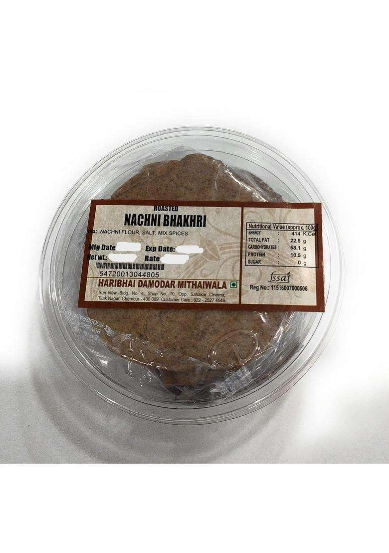 Haribhai Damodar Mithaiwala - Nachni Bhakhri 2 Packs Of 200 Grams - Indya