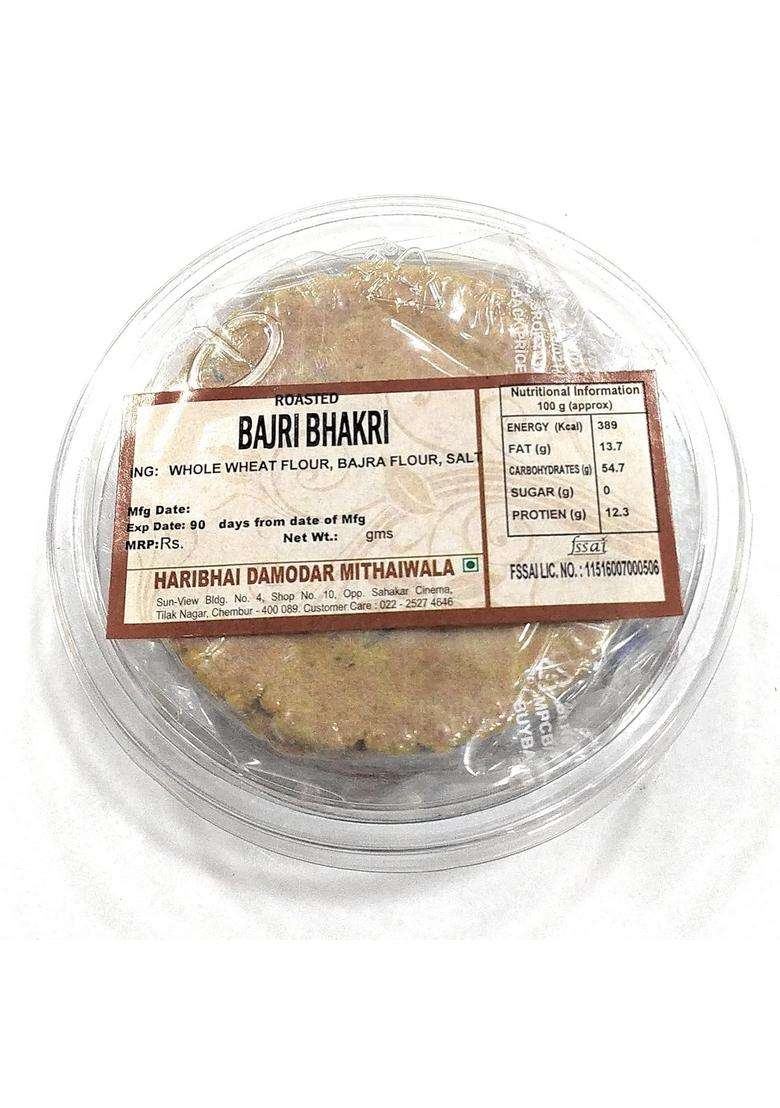 Haribhai Damodar Mithaiwala - Bajri Bhakhri 400 Gms 2 Packs Of 200 - Indya