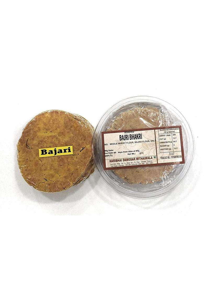 Haribhai Damodar Mithaiwala - Bajri Bhakhri 400 Gms 2 Packs Of 200 - Indya