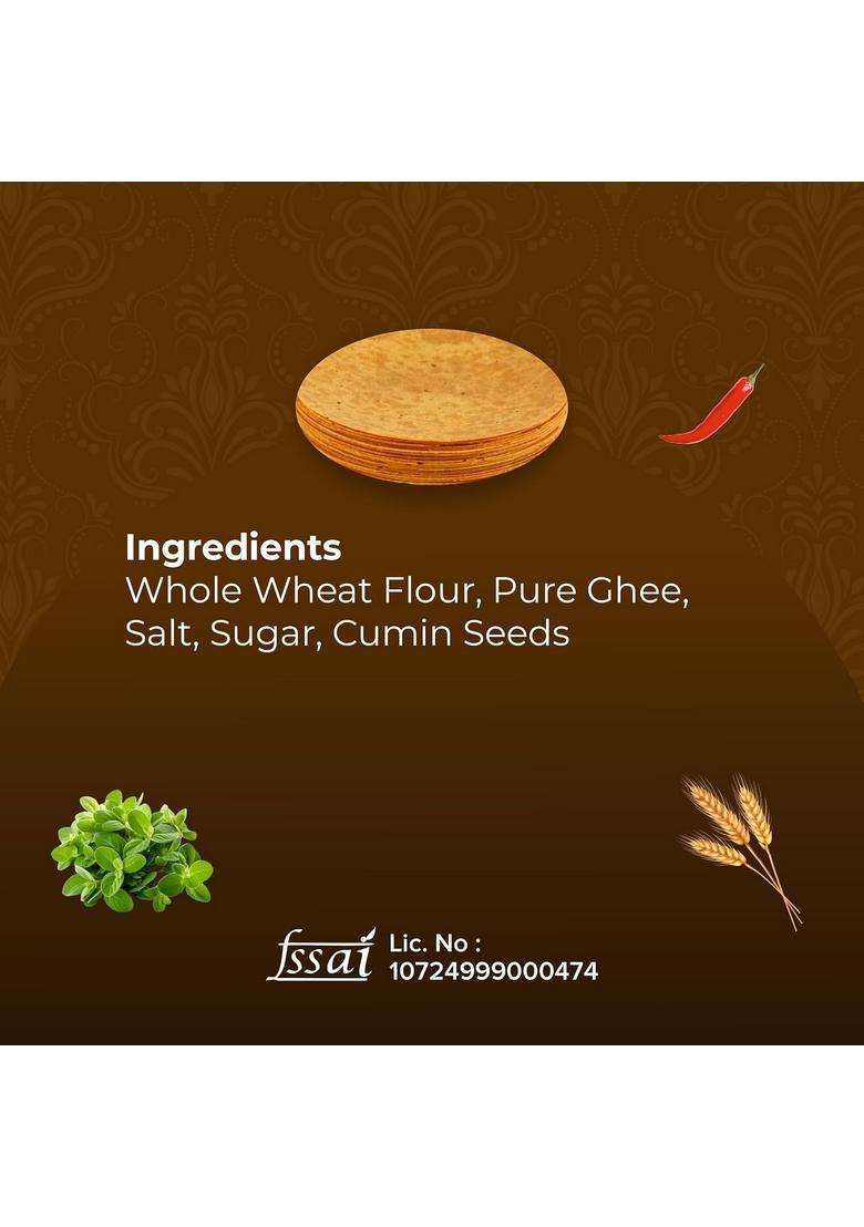 Arihant Khakhra Pure Ghee Roasted And Healthy Snacks (1Kg) - Indya