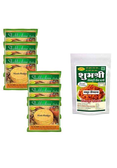 Shubhashree Masala & Methi Khakhra Combo - 1200 Grams