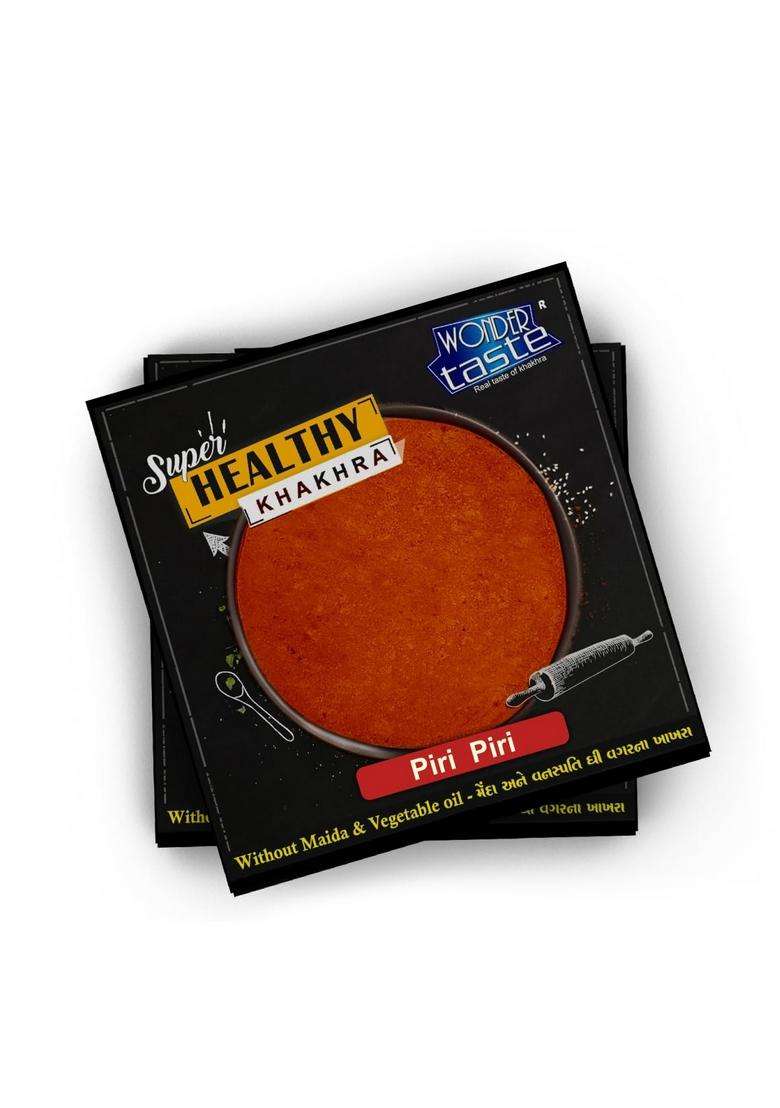 Wonder Taste Piri Tasty Khakhra Pack Of 4 (Each 200G) | No Maida Vegetable Oil Healthy And Yummy Bites Delicious Roasted Gujarati Snacks - Indya