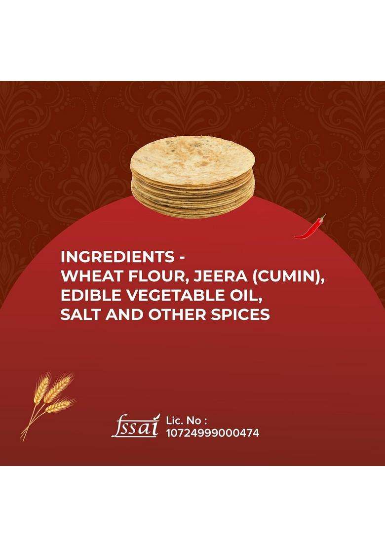 Arihant Khakhra Mouthwatering Plain - Well Baked, Roasted And Crispy (500Gm) - Indya