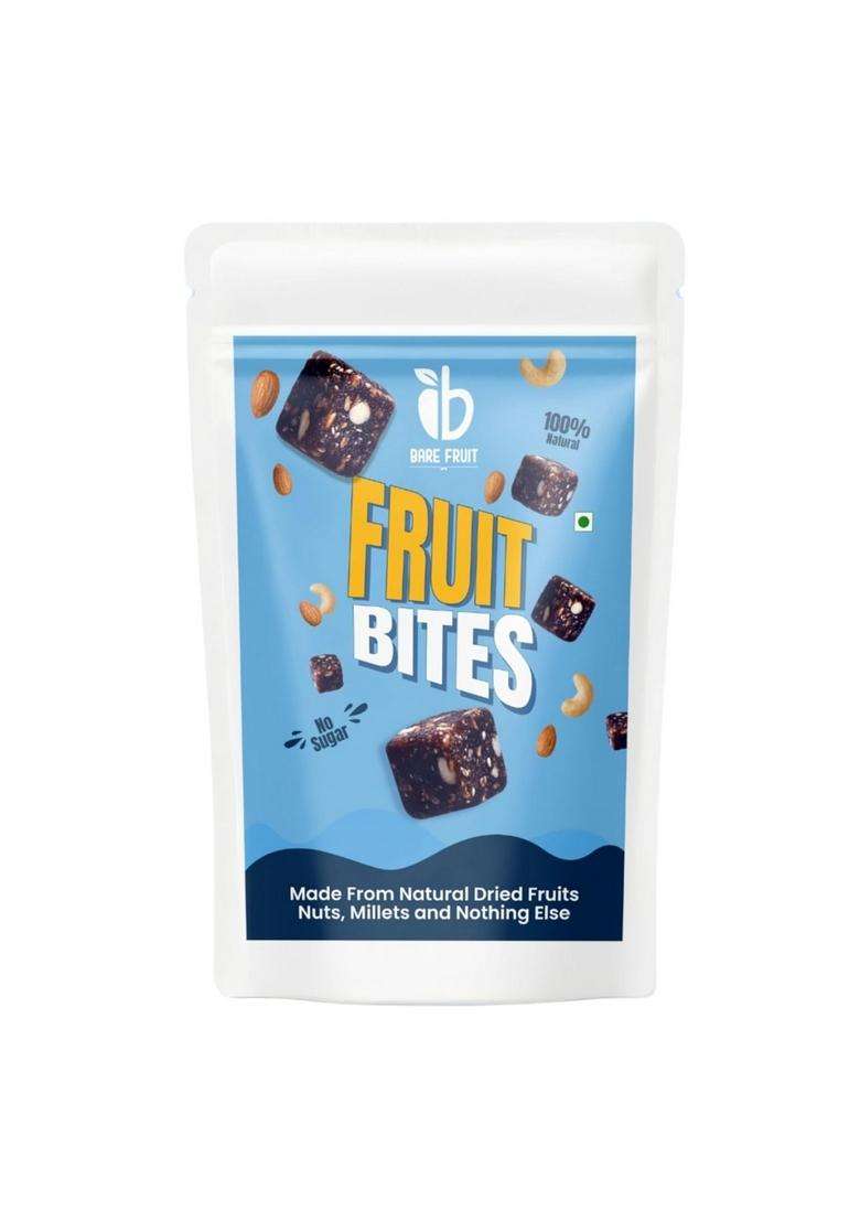Barefruit Healthy Snacking Fruit Bites | Made With Solar-Dried Fruits, Nuts & Millets, Weight Loose Snacks, Chocolate Craving Alternative High Protein Fiber, Vitamin C Antioxidants No Added Sugar, Vegan Gluten-Free, 75G - Indya